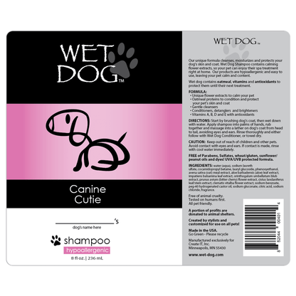 Wet Dog Canine Cutie Calming Shampoo for Dogs