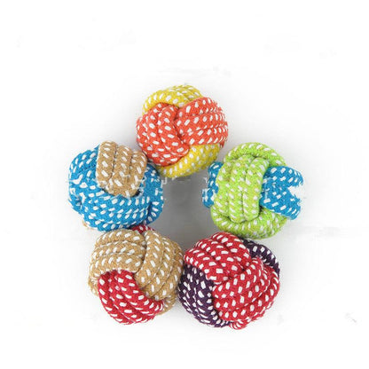 Handcrafted Cotton Rope Dog Leash Toys